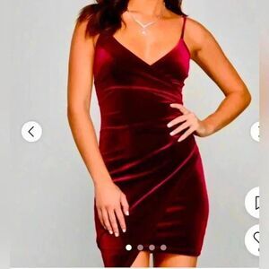Guilty Pleasure asymmetrical bodycon Velvet Dress